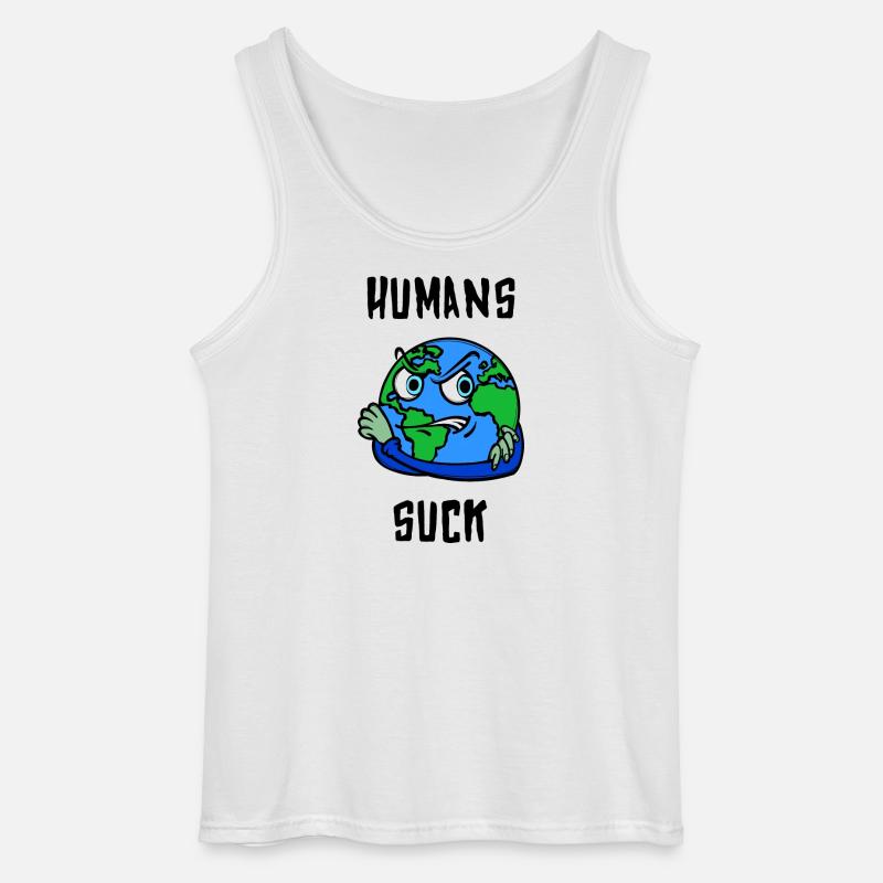 Mutter Erde Statement Erderwärmung Klimaschutz - Gildan Männer Tank Top - Weiß