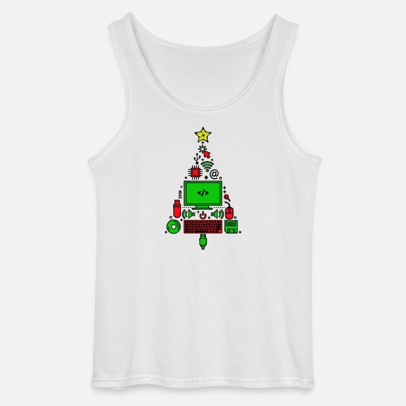 Code Computer Code Debug Skripting Programmierer - Gildan Männer Tank Top - Weiß