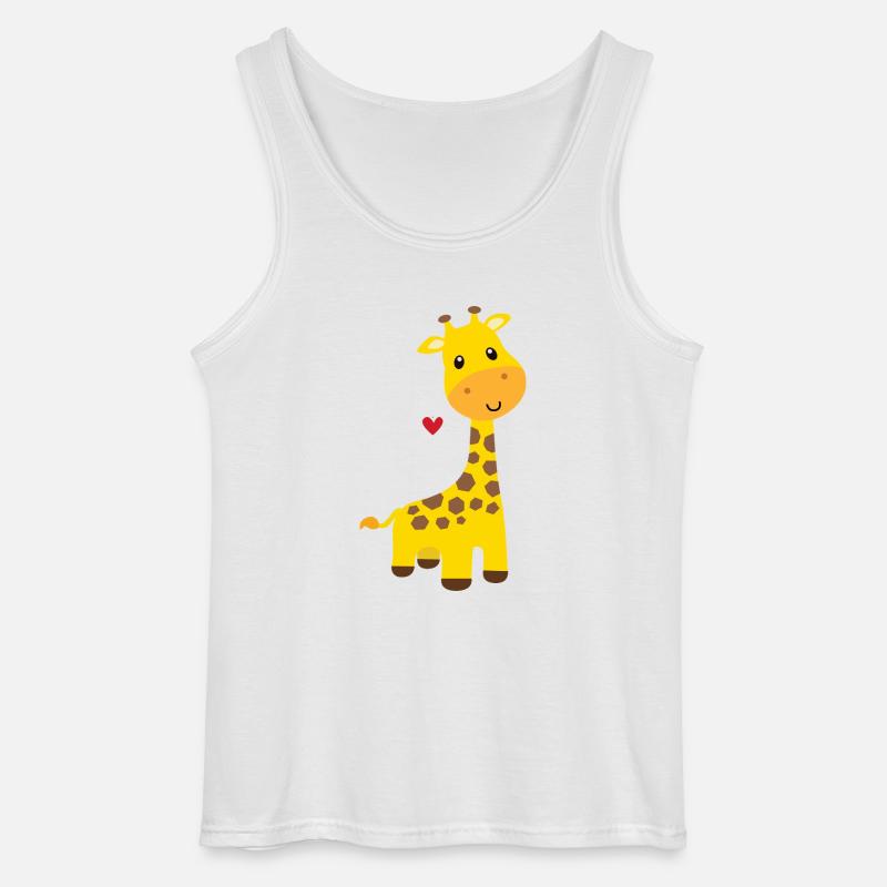 Giraffe - Gildan Men’s Tank Top - white