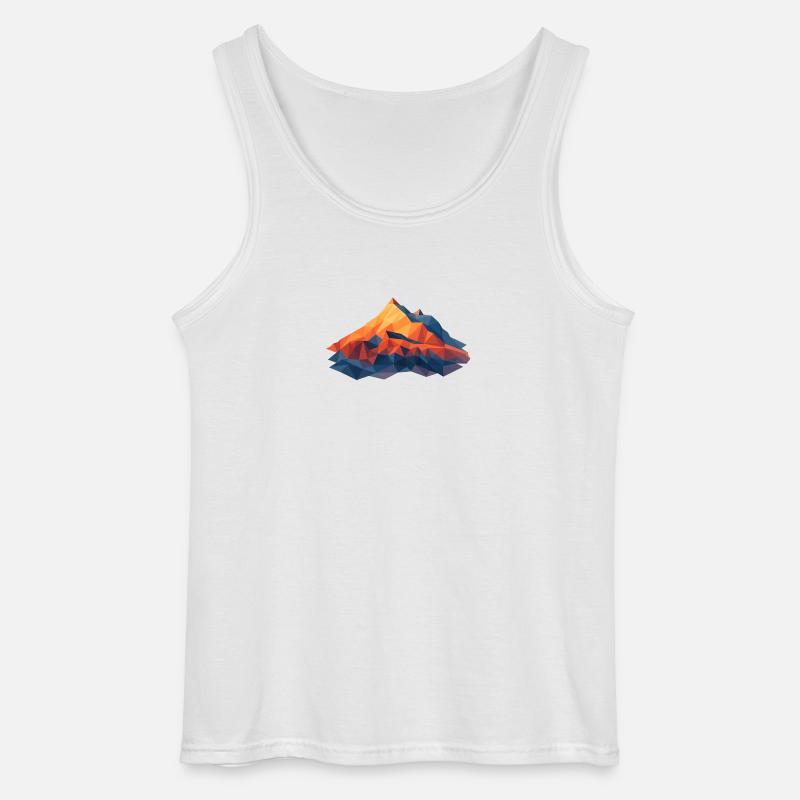 Weisshorn VS 4505m LowPoly - Gildan Männer Tank Top - Weiß
