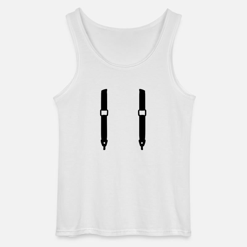 Hosenträger - Gildan Männer Tank Top - Weiß