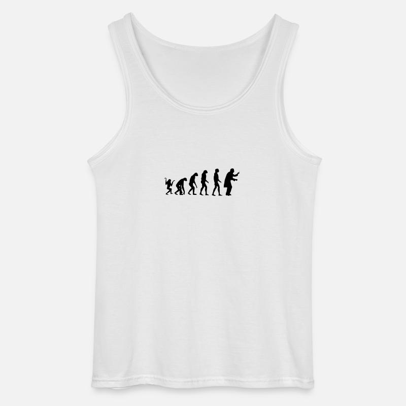 Evolution Dirigent - Gildan Männer Tank Top - Weiß