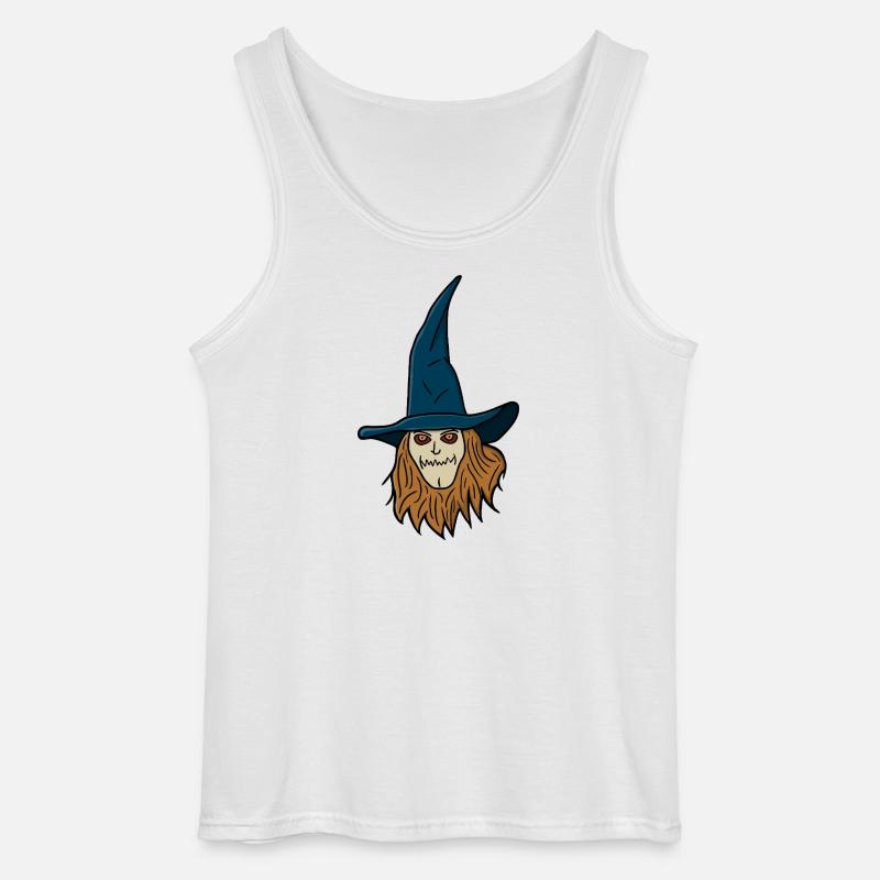 Vogelscheuche Hexe - Gildan Männer Tank Top - Weiß