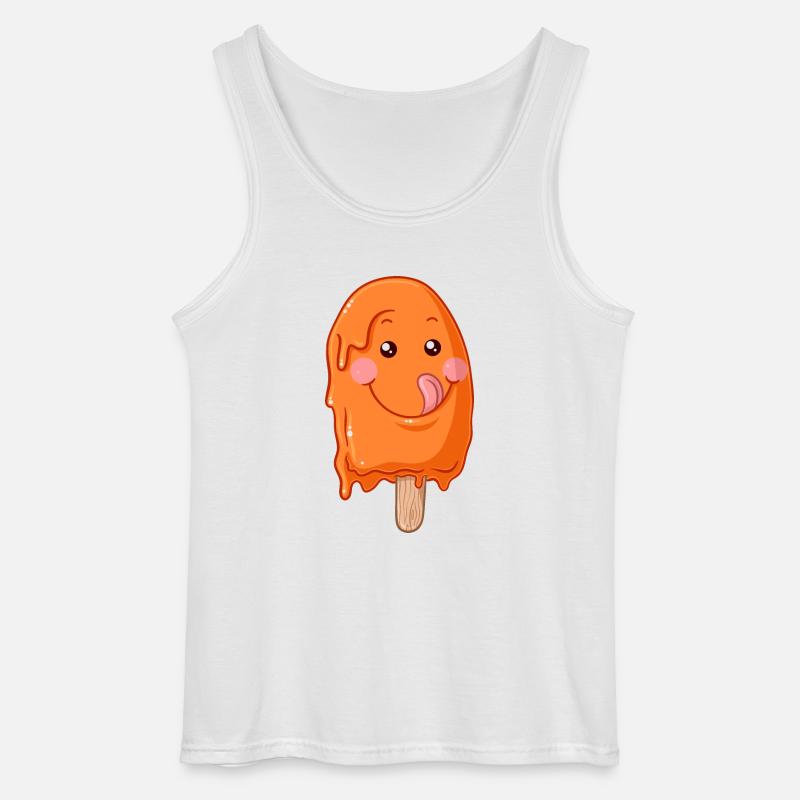 Eis am Stiel Comic - Gildan Männer Tank Top - Weiß
