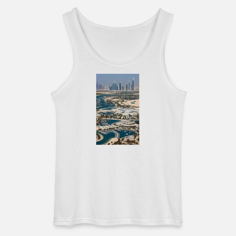 Abu Dhabi Abu Dhabi - Gildan Männer Tank Top - Weiß