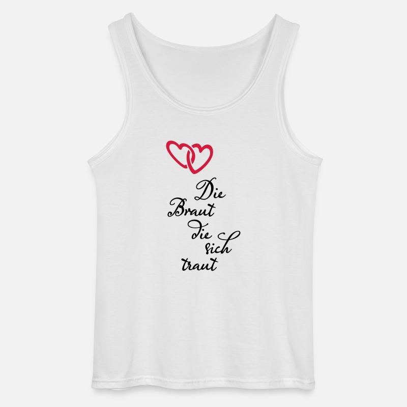 Braut die sich traut - Gildan Männer Tank Top - Weiß