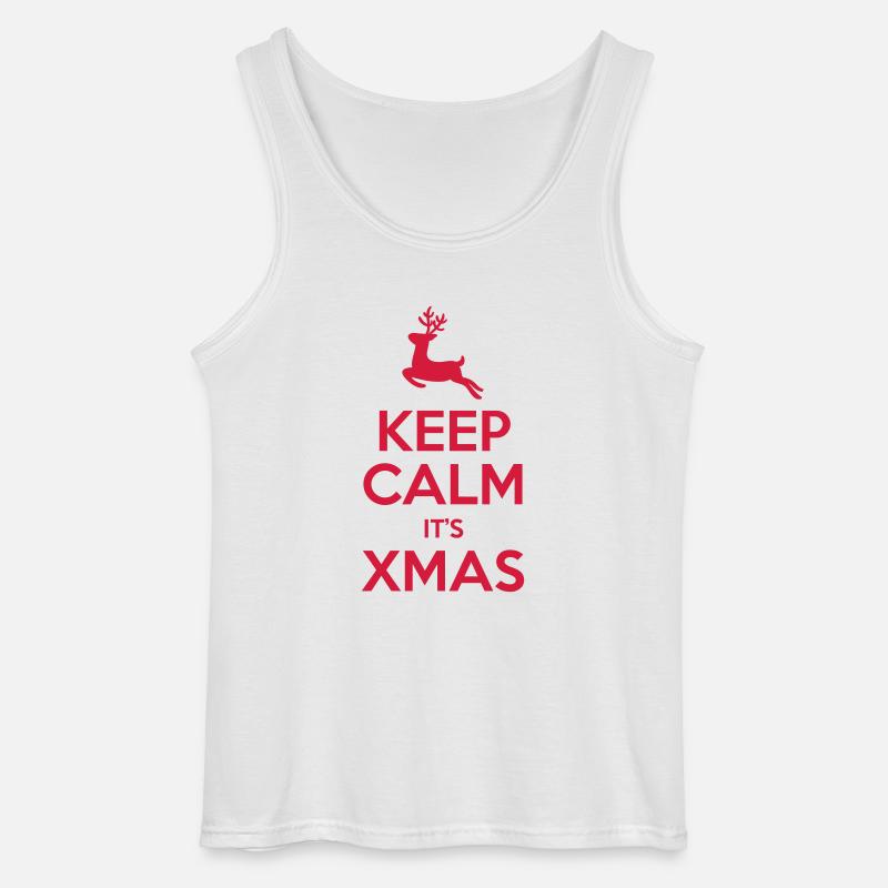 Keep Calm It's Xmas - Gildan Männer Tank Top - Weiß