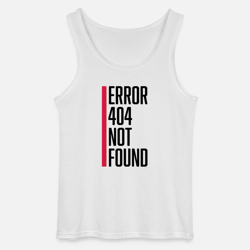 Error 404 not found - Gildan Männer Tank Top - Weiß