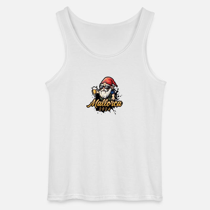 Mallorca 2024 Bier - Gildan Männer Tank Top - Weiß