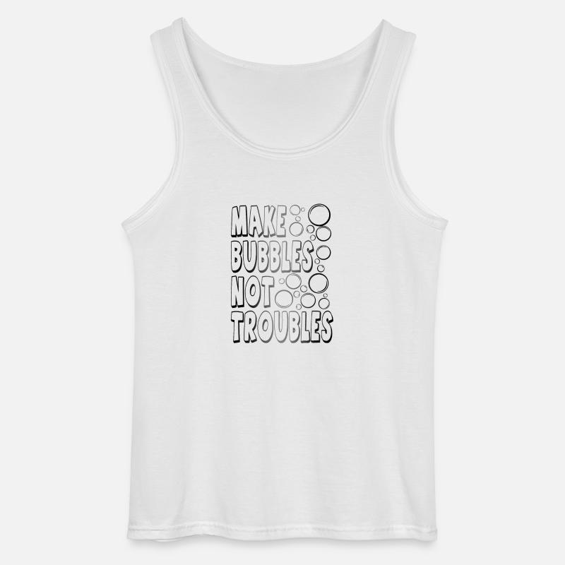 Bubbles002 - Gildan Men’s Tank Top - white