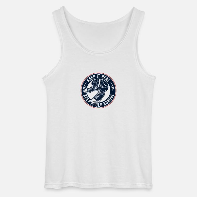Keep It Oldschool - Gildan Männer Tank Top - Weiß