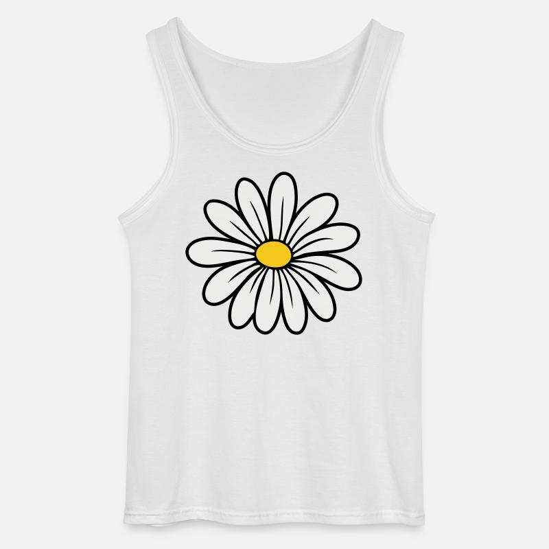 Gänseblümchen - Gildan Männer Tank Top - Weiß