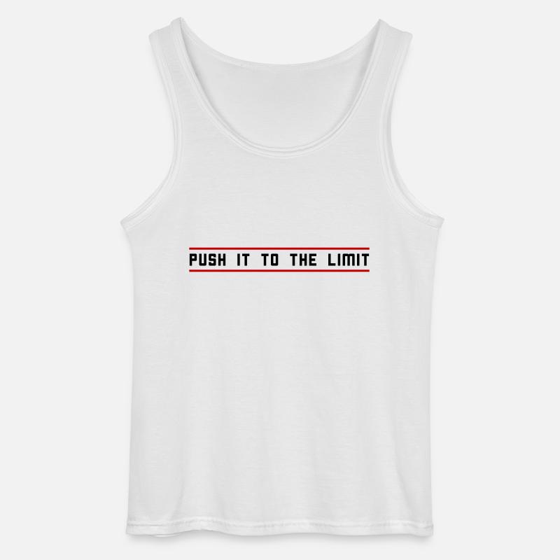 Push it to the limit - Gildan Männer Tank Top - Weiß