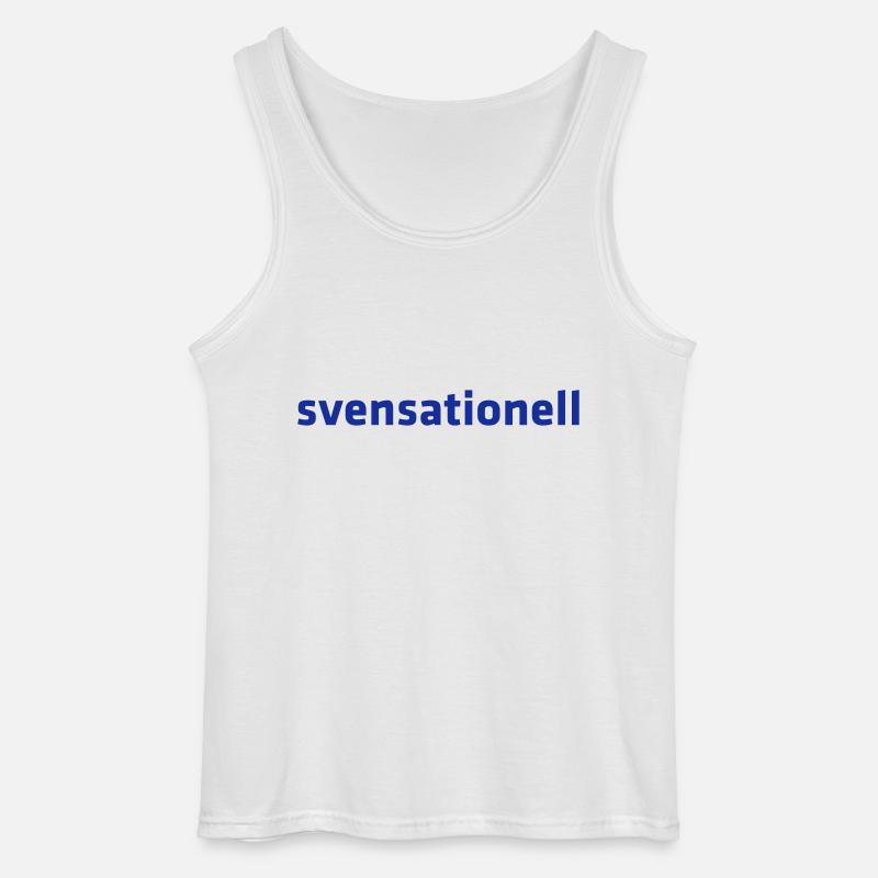 svensationell - Gildan Männer Tank Top - Weiß