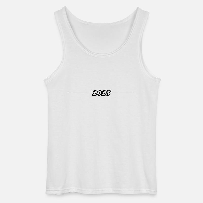 2025 Line - Gildan Men’s Tank Top - white