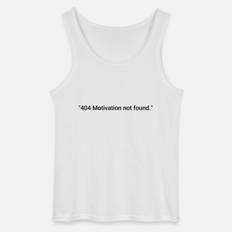404 Motivation not found. - Gildan Männer Tank Top - Weiß