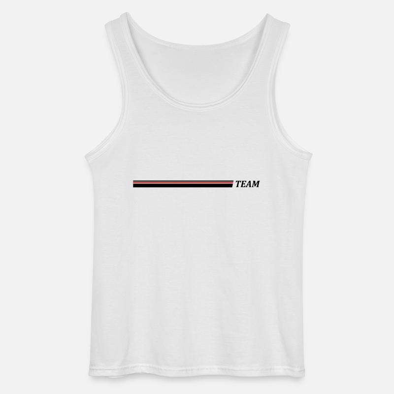 Team Strich - Gildan Männer Tank Top - Weiß