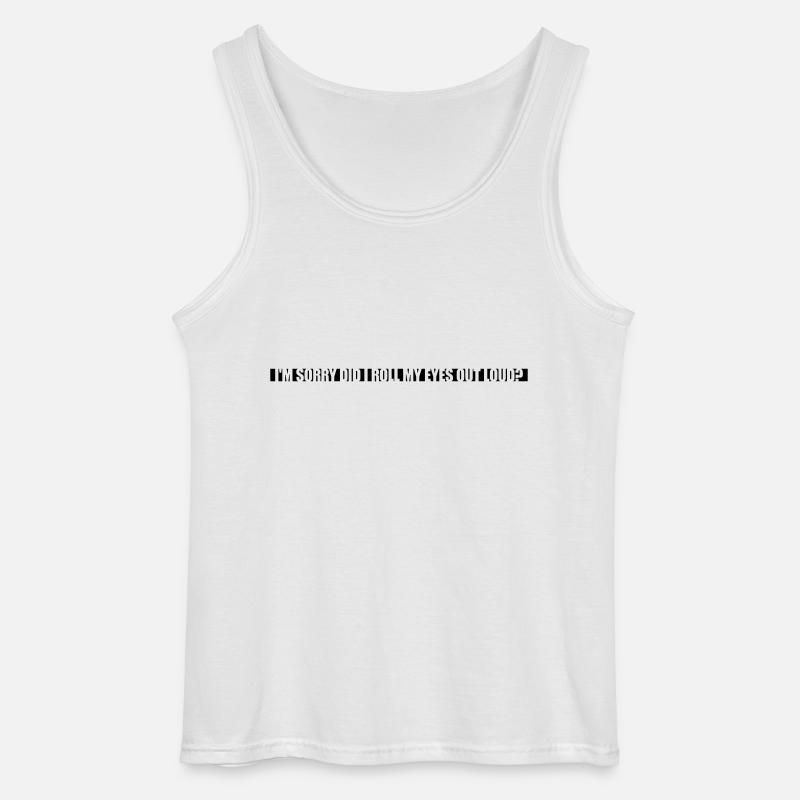Roll My Eyes Out - Gildan Männer Tank Top - Weiß