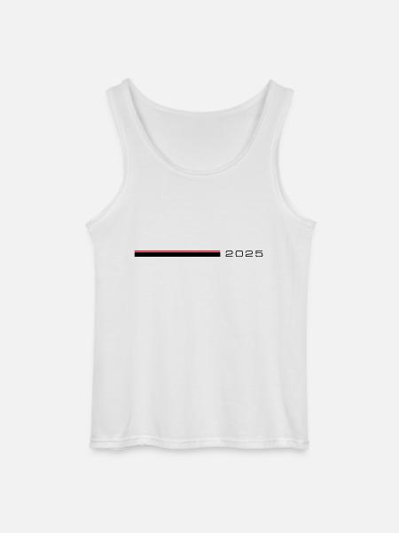 2025 Strich - Gildan Männer Tank Top - Weiß