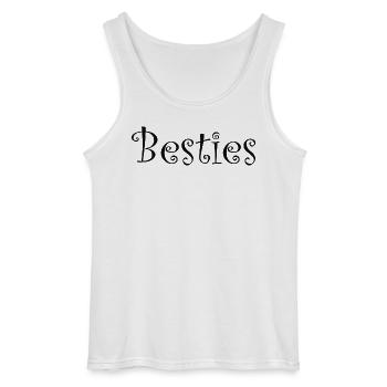Citation de Besties - Débardeur Gildan Homme - blanc - Devant - AI Model Male 185 dark (185cm)