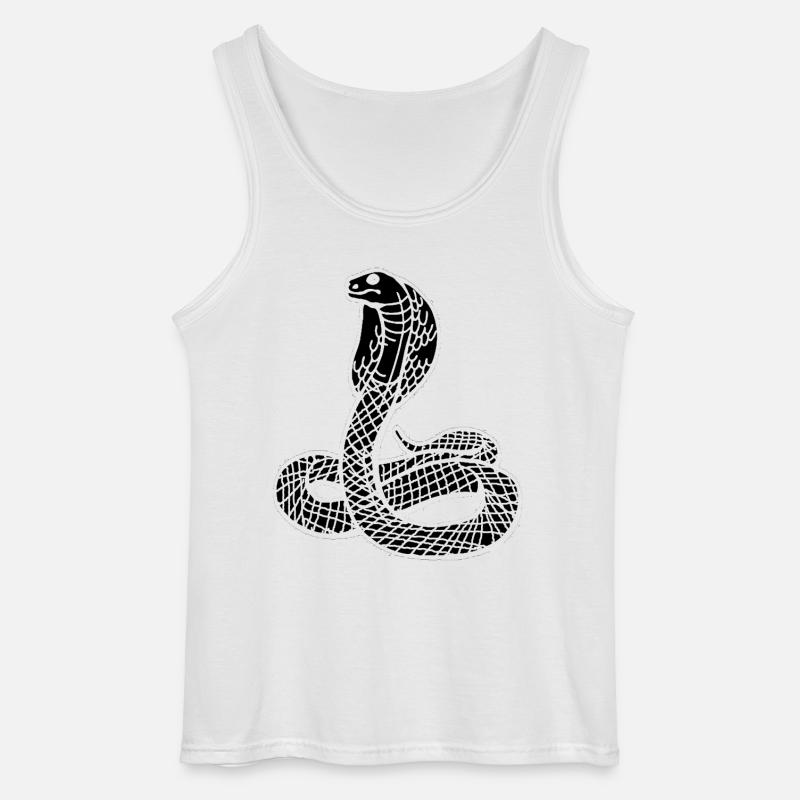 serpent - Gildan Männer Tank Top - Weiß