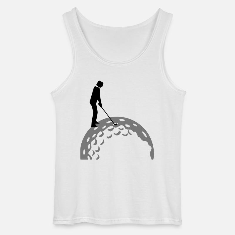golfing (2c) - Gildan Männer Tank Top - Weiß