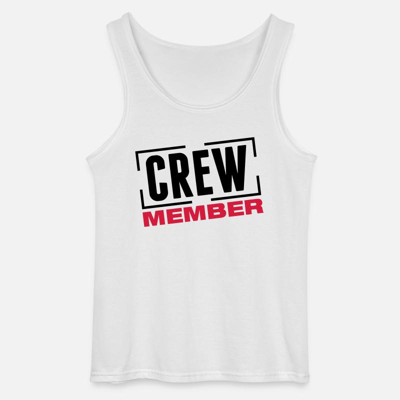 crew_member_design_bs2 - Gildan Männer Tank Top - Weiß