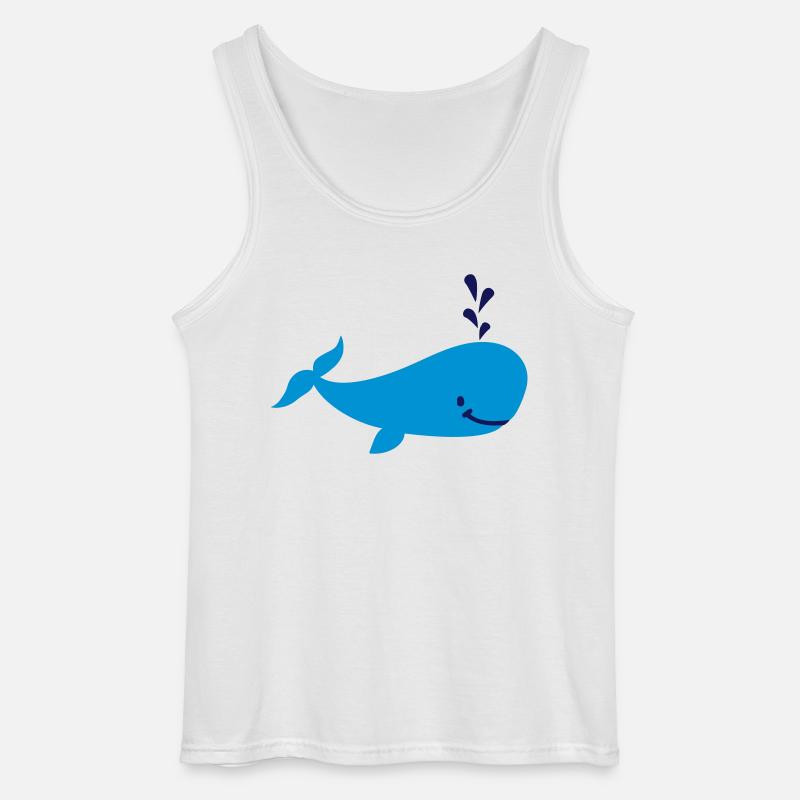 Wal - Gildan Männer Tank Top - Weiß