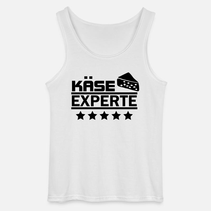 käse experte - Gildan Männer Tank Top - Weiß