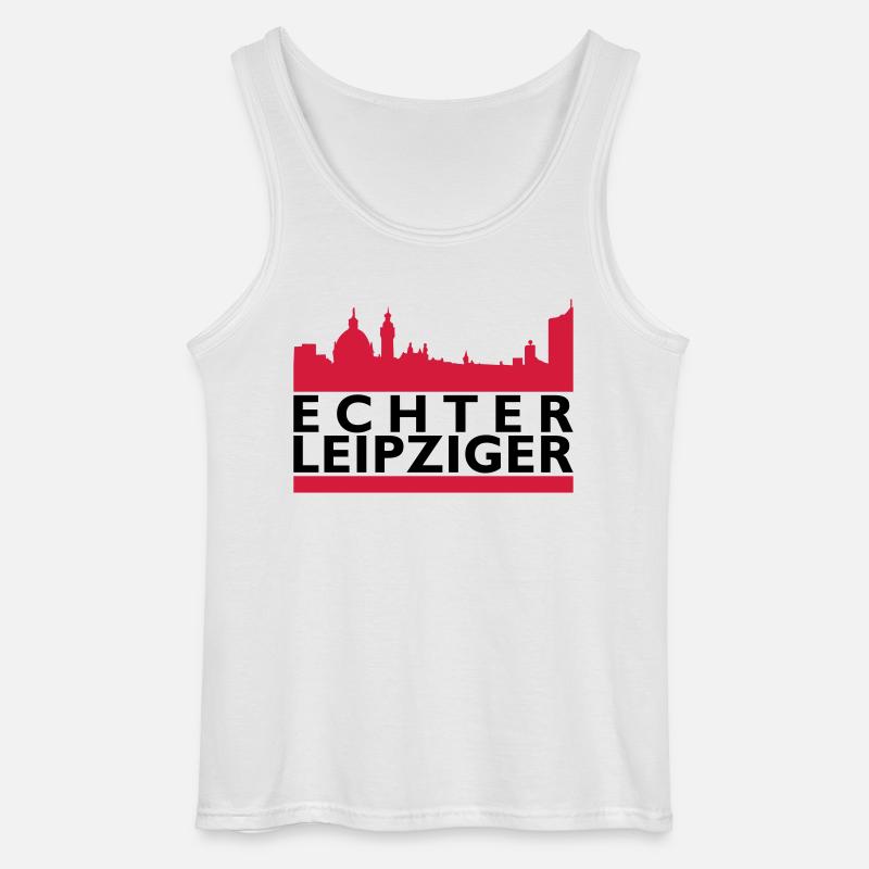 Echter Leipzig - Gildan Männer Tank Top - Weiß