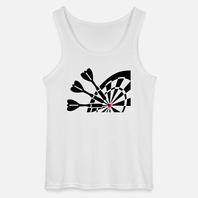 Darts - Gildan Männer Tank Top - Weiß
