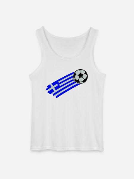 greece flag - Gildan Men’s Tank Top - white