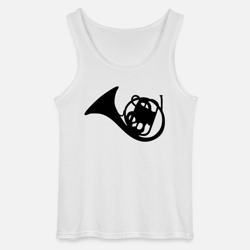 Waldhorn - Gildan Männer Tank Top - Weiß