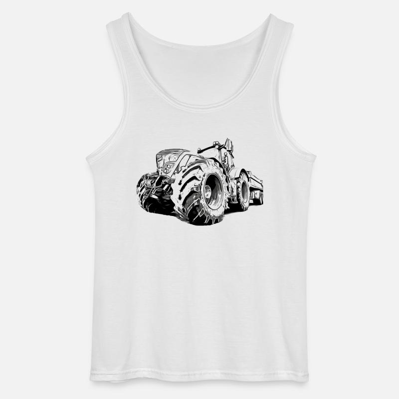 Traktor - Gildan Männer Tank Top - Weiß