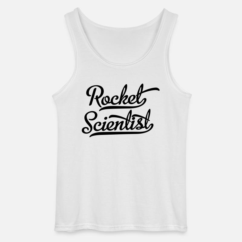 Rocket Scientist - Gildan Männer Tank Top - Weiß