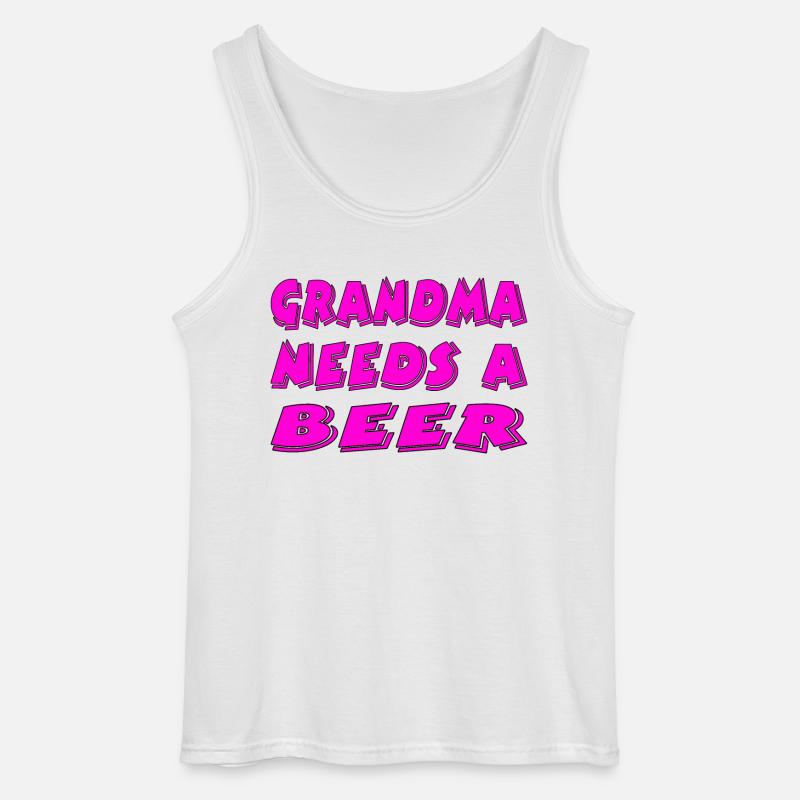 Bier - Gildan Männer Tank Top - Weiß
