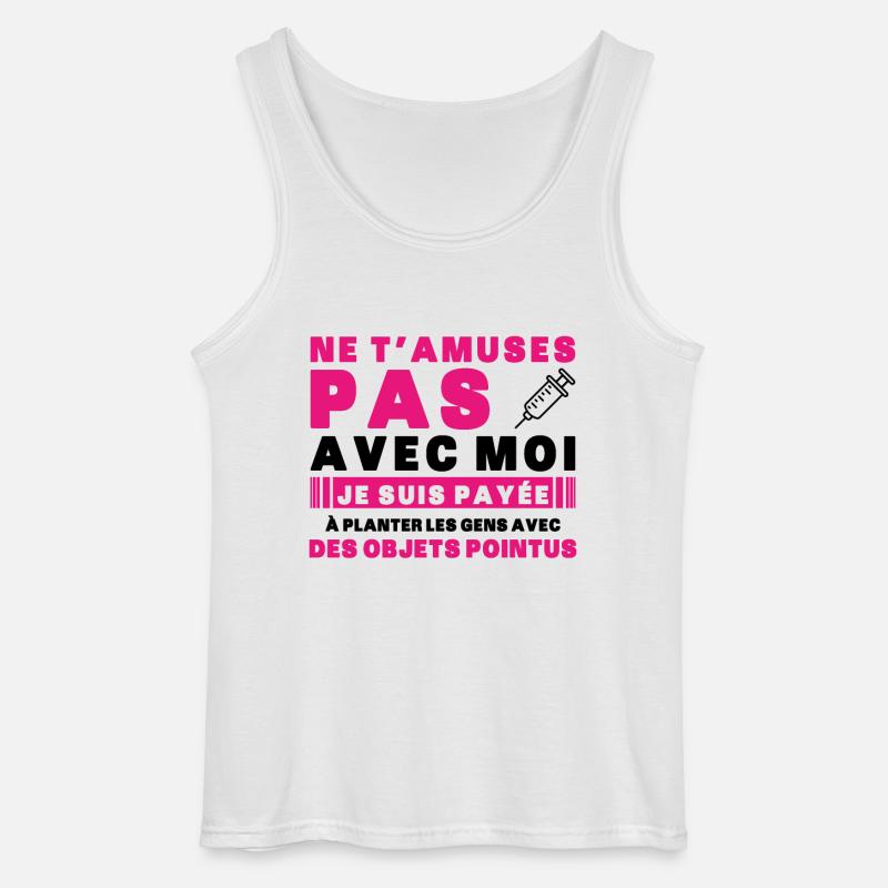 Krankenschwester Humor Geschenkidee Bluttest - Gildan Männer Tank Top - Weiß