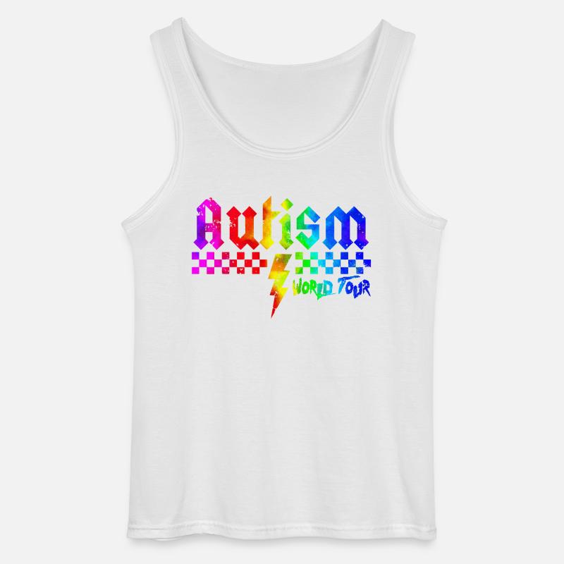 Autismus-Bewusstsein: anders, anders, besser - Gildan Männer Tank Top - Weiß