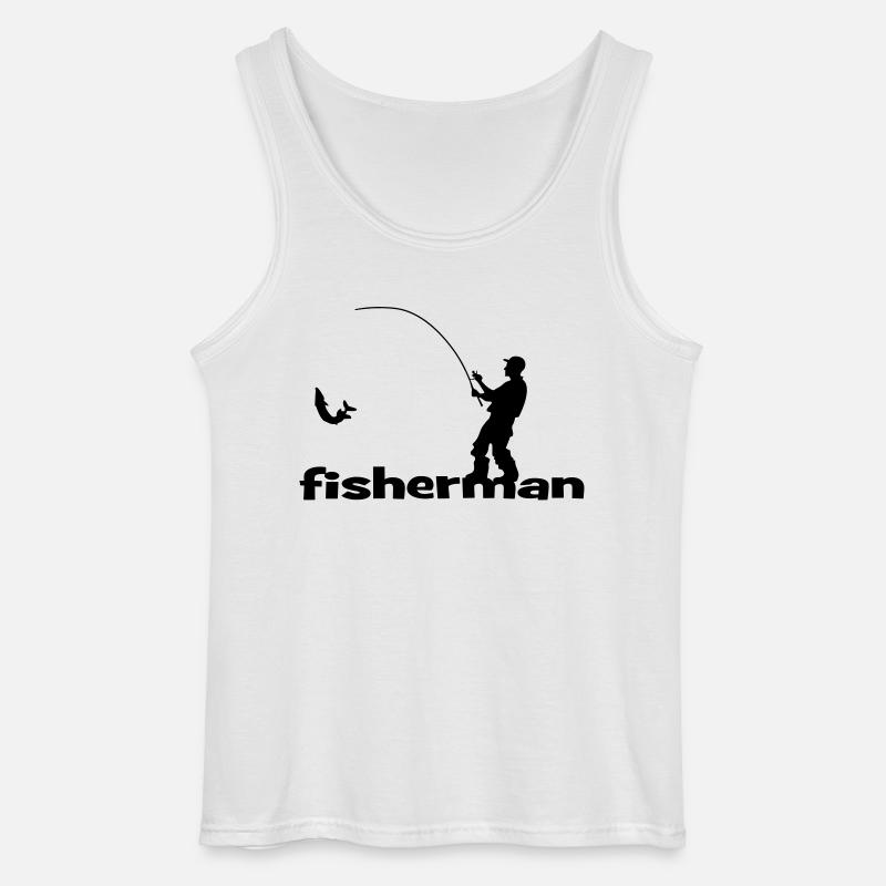 Fisherman - Gildan Männer Tank Top - Weiß