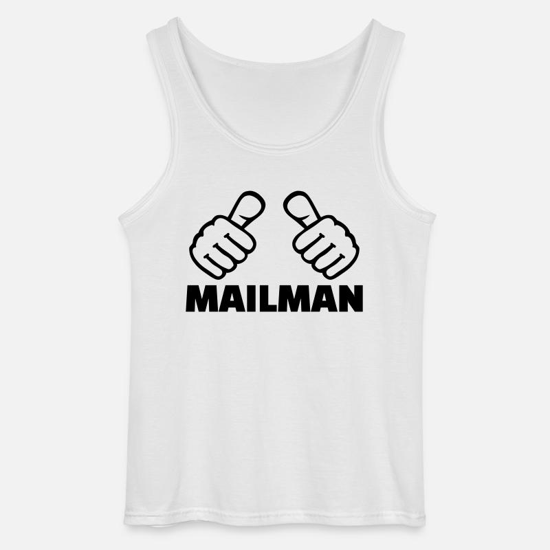Briefträger - Gildan Männer Tank Top - Weiß