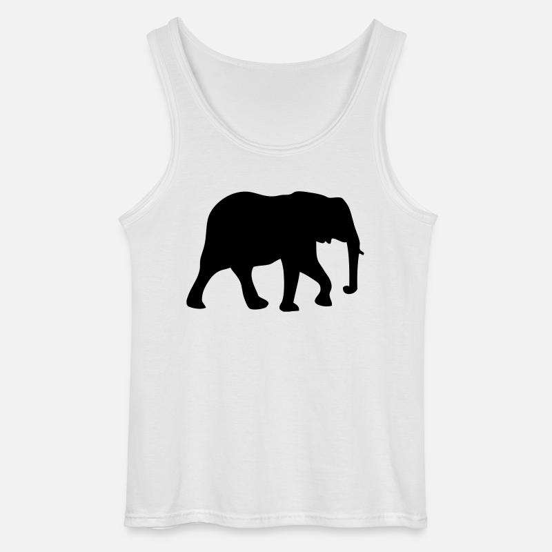 Elefant - Elephant - Gildan Männer Tank Top - Weiß