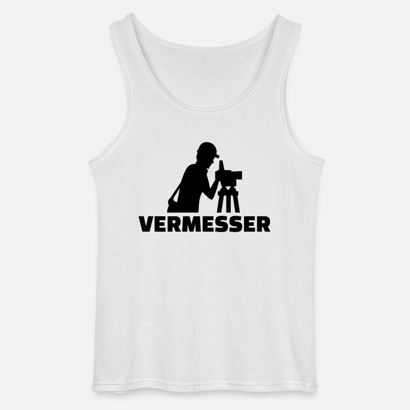 Vermesser - Gildan Männer Tank Top - Weiß