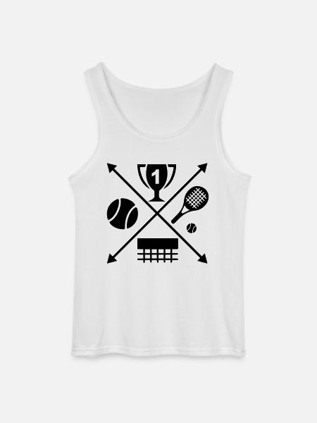 tennis - Gildan Men’s Tank Top - white