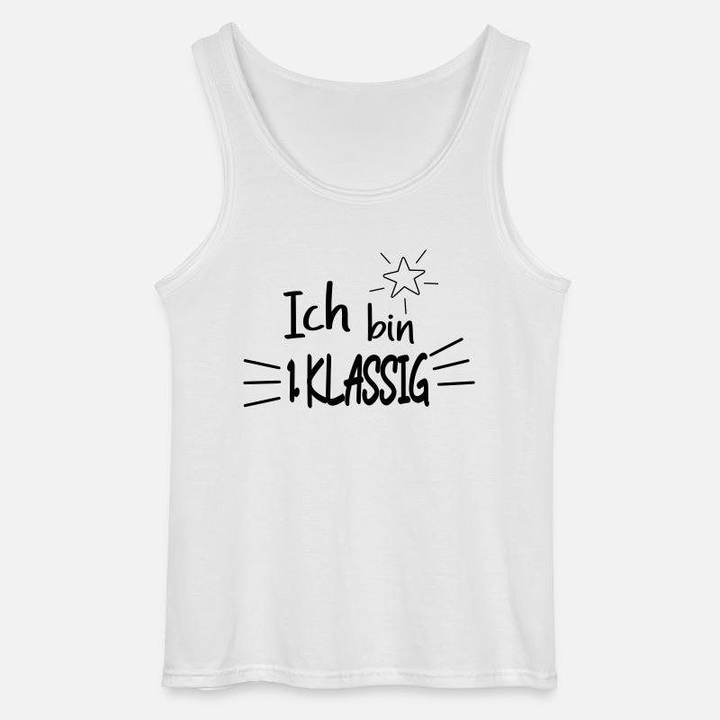 Ich bin 1 Klassig - Gildan Männer Tank Top - Weiß