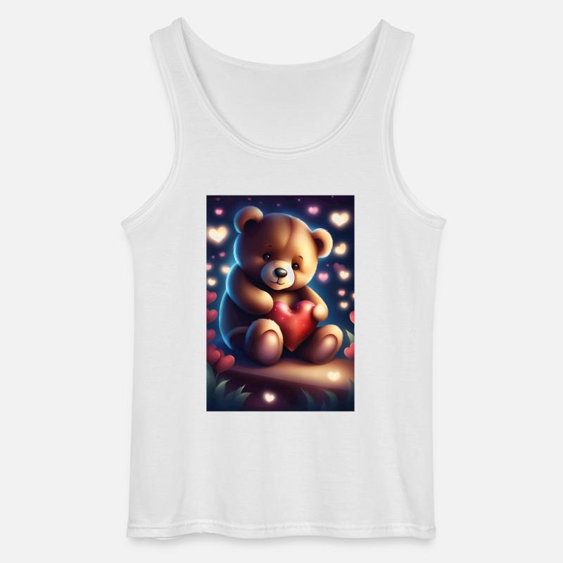Entzückender Teddybär - Gildan Männer Tank Top - Weiß