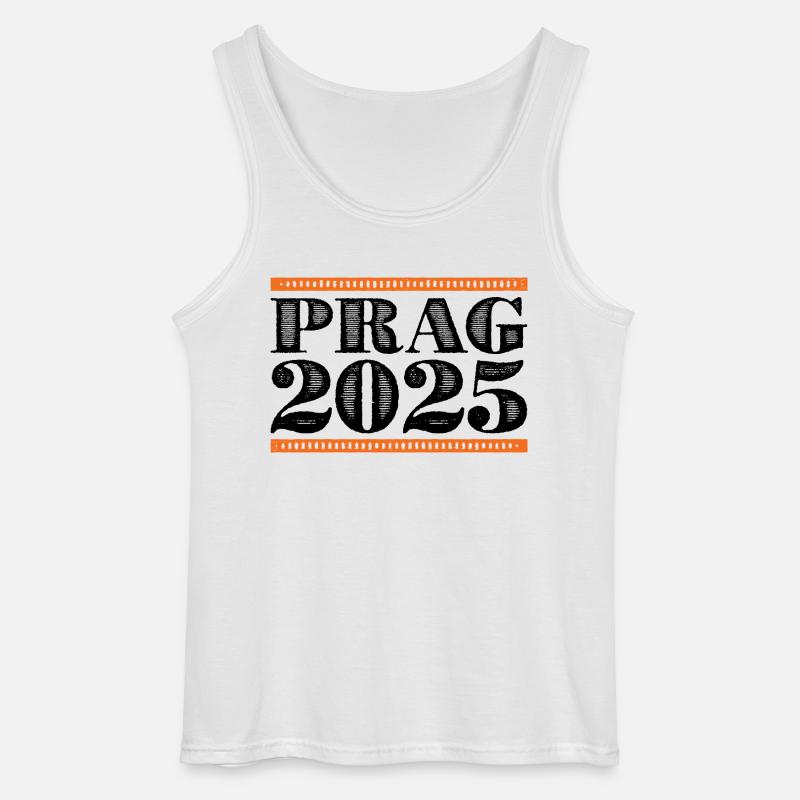 Prag 2025 - Gildan Männer Tank Top - Weiß