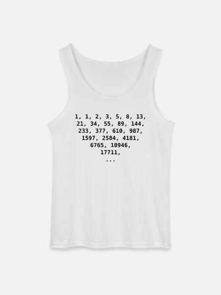 Fibonacci Zahlen - Gildan Männer Tank Top - Weiß