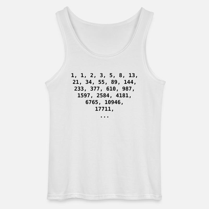 Fibonacci Zahlen - Gildan Männer Tank Top - Weiß