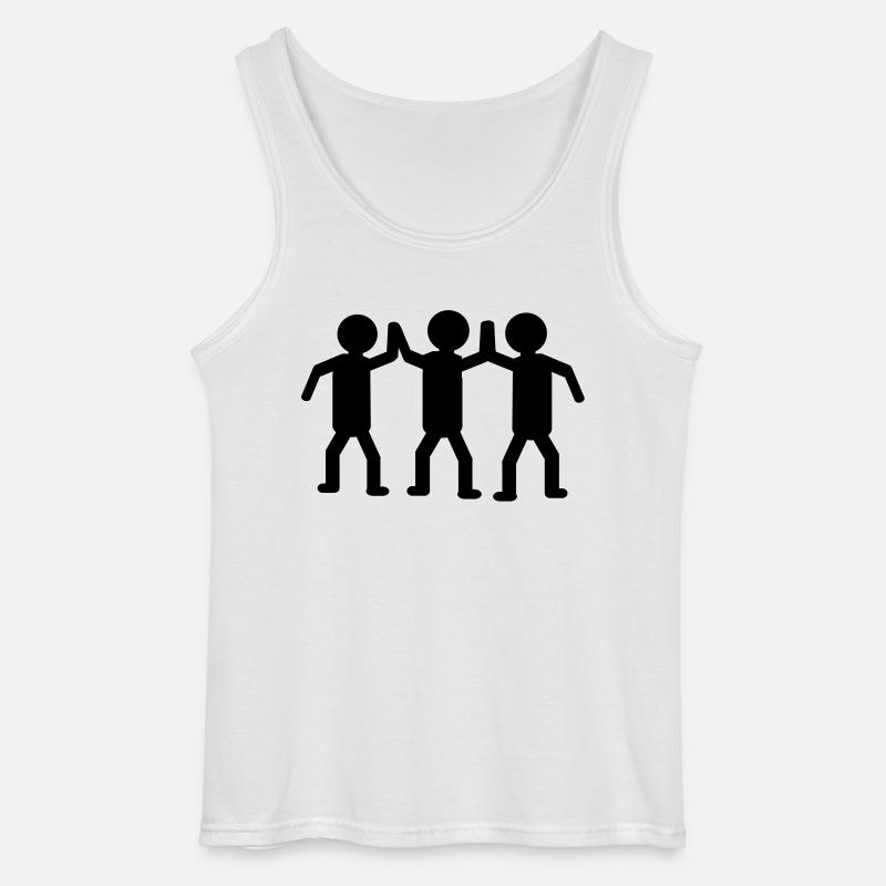 winner victory sieger - Gildan Männer Tank Top - Weiß