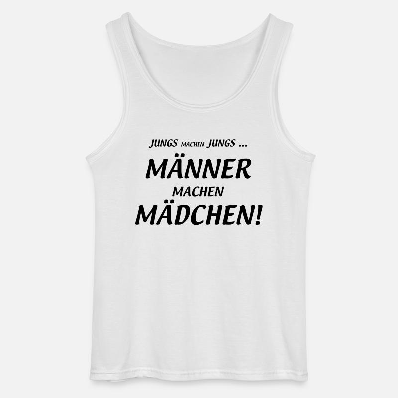 Männer machen Mädchen - Gildan Männer Tank Top - Weiß